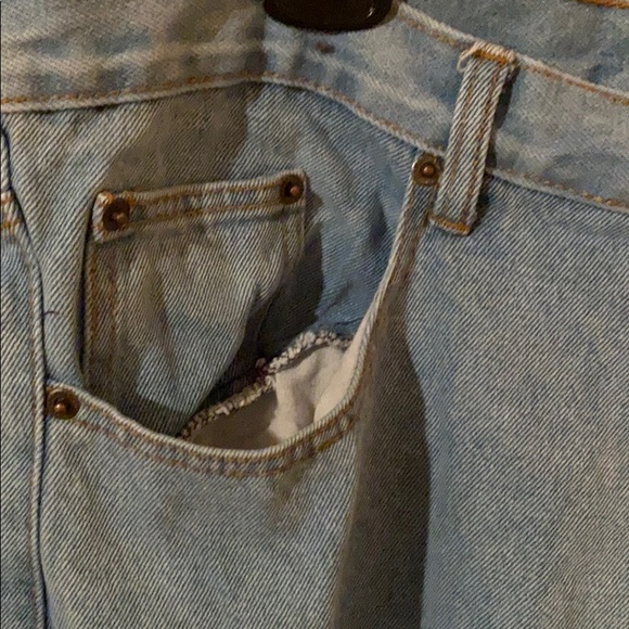 Distressed Denim Blue Jeans - Picture 2 of 5